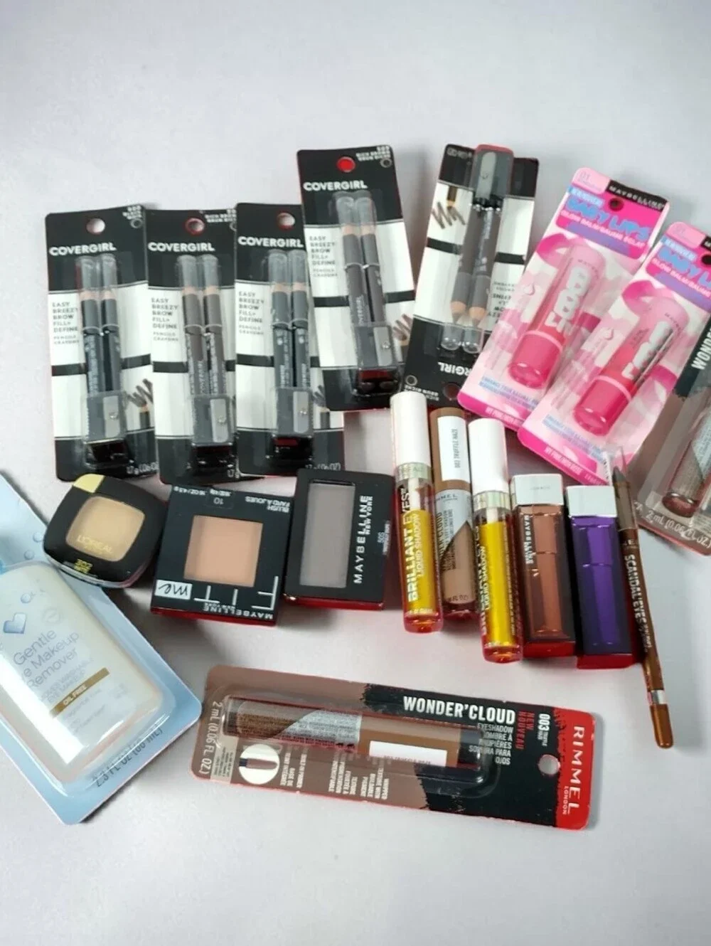 womens makeup Lot Loreal Çover Girl Maybelline Eyeliners Lip Baum Eye Shadow